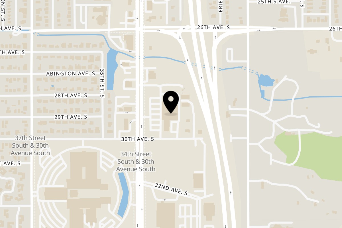 Map showing the location of Torch Grill & Chill St. Petersburg on 2900 34th St S in St. Petersburg